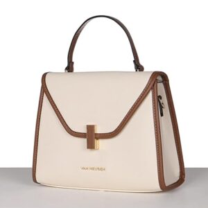 Van Heusen Women's Handbag |Structured Dual Tone| Handbags for Women | Bag for both Work and Weekend | Ladies purse | Stylish Hand Bag |Gift For Women