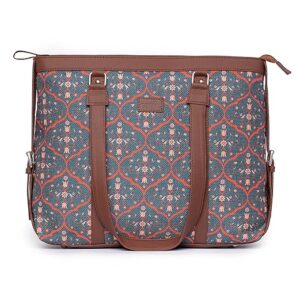 ZOUK Office Bag | Stylish Bags for Office Use | Laptop Bag 15.6 inch | Stylish Tote for Office Use | Purse for Women | Vegan Leather Handbag | Daily & Travel Use |